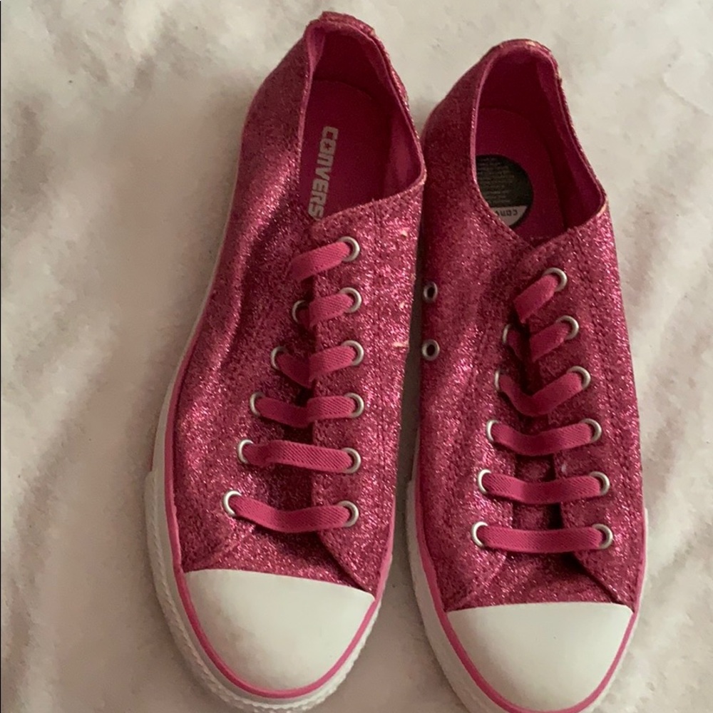 Pink Sparkly Converse